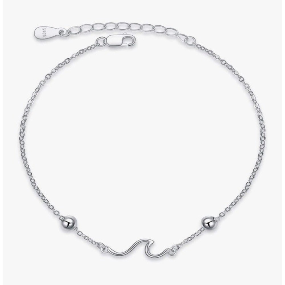YFN Wave Bracelet‎ 925 Sterling Silver Ocean Wave NEW